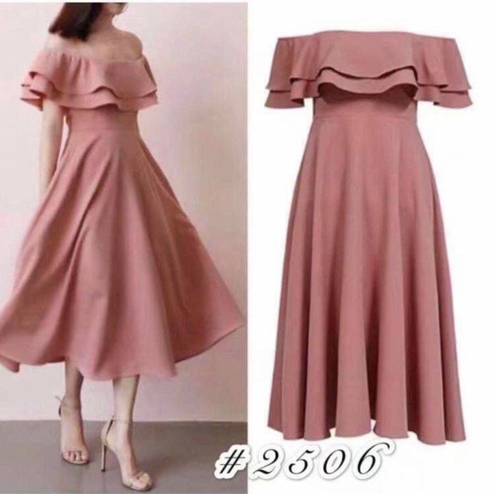 Lazada off shoulder store dress