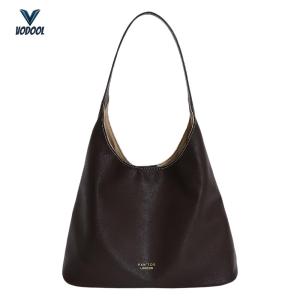 Women PU Simple Shoulder Bag Large Capacity Tote Bag Hobo Underarm Bag for Daily Travel Work [Vodool Center]
