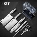high quality Authentic Japan Knife Set 7pcs in 1set Stainless Steel precision knife,Professional Chef Knives,Suitable for Kitchen,Gift Knive. 