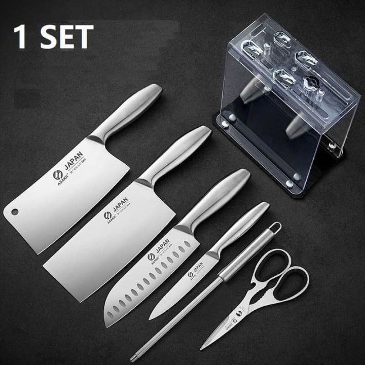 high quality Authentic Japan Knife Set 7pcs in 1set Stainless Steel precision knife,Professional Chef Knives,Suitable for Kitchen,Gift Knive