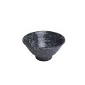 Tô nhựa nhọn vân đá đen fataco - Tô vân đá đen nhựa Melamine giả đá - có 3 size 14,1 - 16,3 - 20,3 cm. 