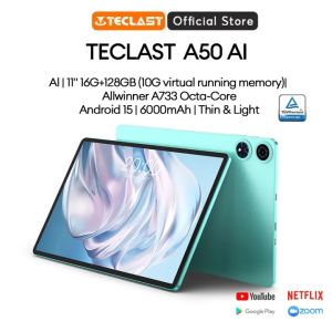 P50 AI 11 inch FHD Display Android 15 90Hz Refresh Rate A733 Octa-Core 16GB + 128GB 1TB Expandable 7000mAh Battery Widevine L1 WiFi 6 BT5.4 USB-C GMS Certified