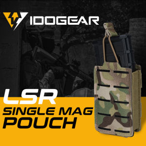IDOGEAR Tactical LSR 556 Singel Mag Carrier Mag Pouch MOLLE Pouch Túi Đựng Đồ Rằn Ri Quân Đội Cắt Laser Túi Đựng Tạp Chí