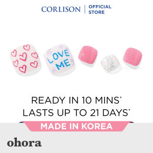 Ohora P Sweetie Pie Pedicure Semi-cured Gel Nail Strips PD-203