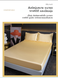 ผ้าคลุมเตียงผ้าไหมน้ำแข็ง ซิมมอนส์ ผ้าคลุมเตียงผ้าไหม ฝาครอบกันฝุ่นแบบซักได้