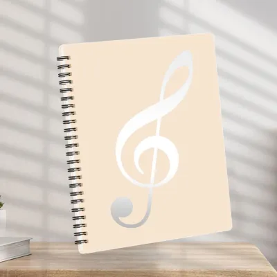 APBZOK Flexible Multi-layer Music Score Folder Detachable 40 Pages A4 Sheet Music Folder Choir Folder Fits Letter Size Piano Music Score Folder Note Folder