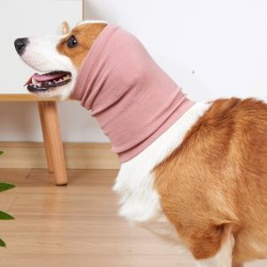 OUTOPEN Elastic Dog Calming Earmuffs Headband Warm Pet Ear Cover Pet Supplies Breathable Pet Neck Gaiter Outdoor Travel