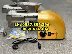 Máy ép dầu lọc dầu gia đình J168 ép vừng lạc đậu phộng dầu dừa năng suất 6-8kg/h - 2 trục ép