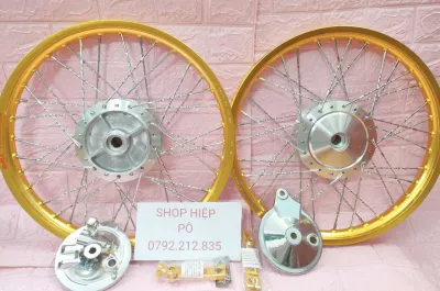 BÁNH CĂM WAVE DREAM NIỀNG DALE BANZAI ĐÙM MẠ CROM CĂM XOẮN KÈM THEO 2 MÁ ĐÙM VÀ PAD THẮNG KIỂU GẮN VỪA NHƯ ZIN KHÔNG CHẾ ĐẢ RÚT CĂM