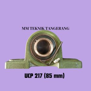 Pillow block UCP 217 Bearing Omega Laher Duduk as 3 1/4 inch as 85 mm Original Asb Nis Nkn Laker
