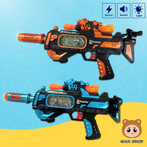WJX Children Electric Combat Machine Gun Shooting Toy With Sound and Lighting Boy Action Game || 男孩电动玩具枪 Mainan Senapang Pistol Lelaki