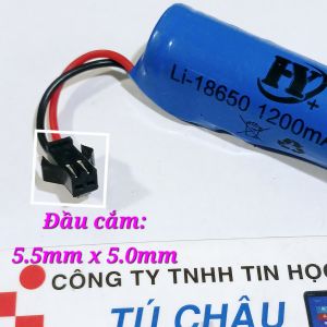 Pin sạc Li ion 18650 cho đồ chơi điều khiển đèn quạt / Pin Li ion 18650 (3.7V - 1200mAh / 2000mAh)