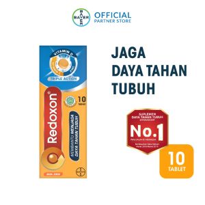 CDR REDOXON Efferscent Suplemen Kesehatan Kalsium Rasa Jeruk Multi Vitamin 10 Tablet