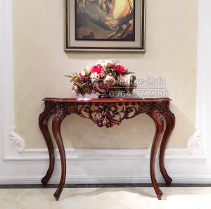Kệ bàn console tân cổ điển gỗ tự nhiên nhập khẩu GG901