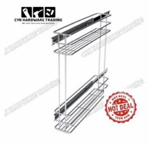 SIDE PULL OUT BASKET 150MM/180MM CHROME (Install either left or right)