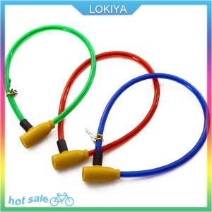 LOKIYA Steel Wire Metal Bicycle Safety Lock Universal Anti-Theft Bicycle Lock Motorcycle Wire Lock Safety Cable 65cm