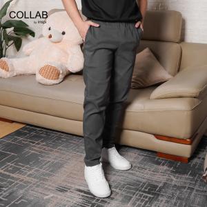 Collab By Inspi Trouser Pants for Men with Pockets and Drawstring High Waist Stretchable Trousers Pant for Women Pantalon