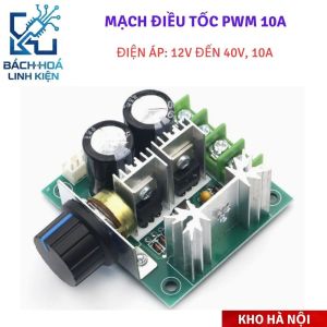 010 Mạch Điều Tốc DC PWM 10A Bộ Điều Chỉnh Tốc Độ Mô Tơ Bơm Nước Đèn LED 12V 24V 36V 40V Cao Cấp