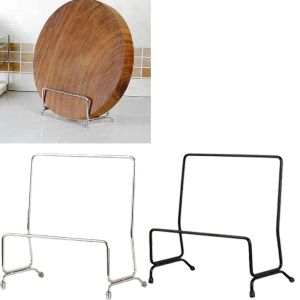OKDEALS01 Rustproof Cutting Board Stand Stainless Steel Space Saving Kitchen Organizer Minimalism Multifunctional Pot Lid Holder Kitchen