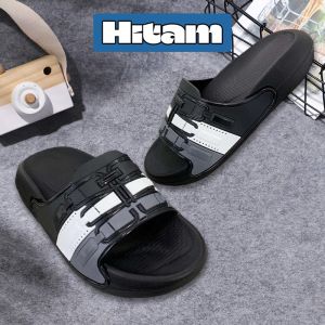 Mini Yoko Sandal Slide Slop Pria Sandal Slop Cowok Slop Loreng Flat Rumah Sepatu Sendal Nyaman Empuk