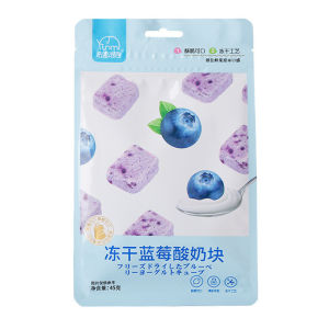 法思觅语冻干果粒酸奶块草莓蓝莓黄桃泡奶酸奶块零食 Freeze-Dried Fruit Yogurt Block Strawberry Blueberry Yellow Peach Foam Milk Yogurt Block Snacks
