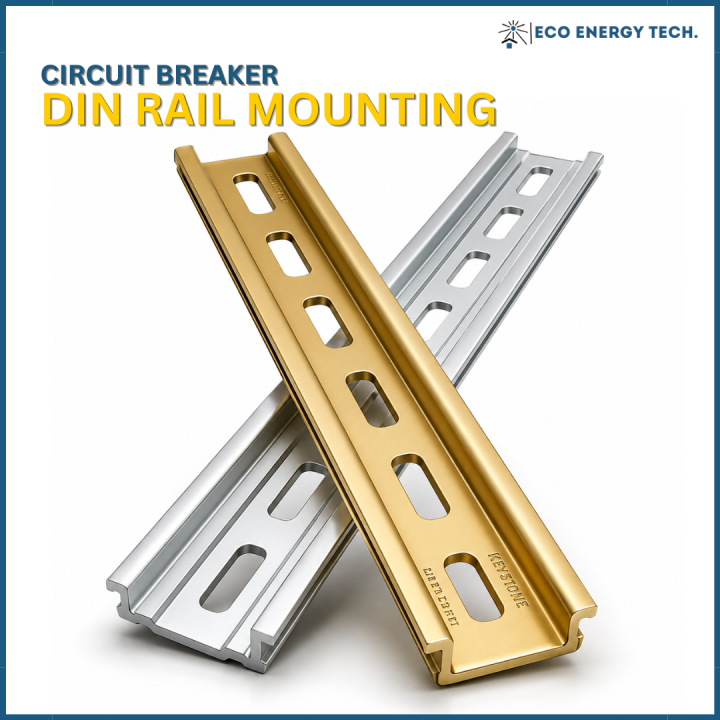 DIN mounting railing for MCB with Distribution Wiring terminals Circuit ...