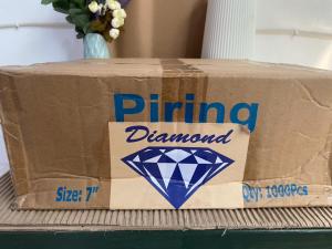 PIRING PLASTIK/PIRING DIAMOND/PIRING HAJATAN/PIRING SEKALI PAKAI/PIRING PLASTIK MURAH/PIRING PLASTIK PUTIH ISI 50 TEBAL TERMURAH