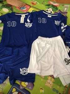 bộ bóng đá bé trai quần áo đá banh trẻ embộ thể thao cho bé