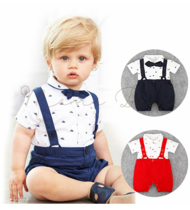 Bow Tie Infant Romper Dress Baby Girl Lace Romper Dress Backless