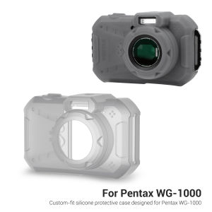 JJC Silicone Jacket Camera Protective Case Body Protector For Pentax WG-1000Allow Flash1/4 "-20 Screw Hole&Speaker Access