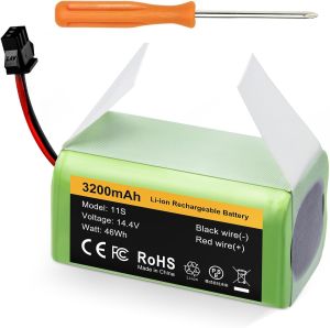 FirstPower 3200mAh Battery Compatible with Eufy Battery Replacement - Eufy 11s Battery 30 30C 15C 15T 12 35C 15C MAX - Ecovacs Deebot N79S 500 N79 DN622 - Tesvor X500 Robot Vacuum Cleaners