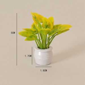 VALUEPULSE 1:12 Dollhouse Miniature 9 Colors Plastic Simulation Vase High Quality Doll House Model Miniature Dollhouse Decorations