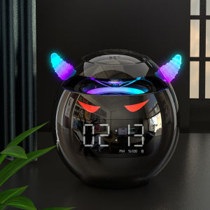 Cute Alarm Clock Bluetooth Speaker with LED Digital TF Dual Alarm Clock Speaker Home Decor Children Room Sleep Table Clock