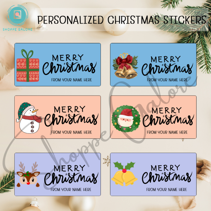 PERSONALIZED CHRISTMAS GIFT TAG STICKER LABEL | Lazada PH