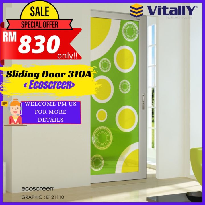 VITALLY SLIDING DOOR 310A (ECOSCREEN) BATHROOM DOOR / STORE ROOM DOOR ...