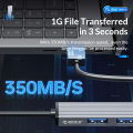 ORICO Type C HUB 4พอร์ต USB 3.0 2.0ตัวแยกสัญญาณ OTG อะแดปเตอร์แบบพกพาแท่น TF สำหรับอุปกรณ์คอมพิวเตอร์. 