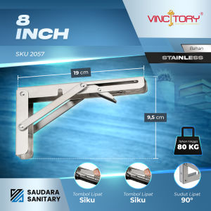VIncitory Folding Bracket Engsel Siku Lipat Meja Siku Rak Lipat 8 10 12 14 inch