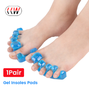 CCW 1 Pair Toe Separator Nail Art Silicone Finger Pedicure Foot Manicure Tool Separating Gel Flexible Splitter Finger Washable