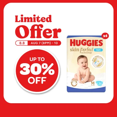 Huggies Skin Perfect Diaper - Medium 136 pcs