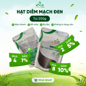 Hạt Quinoa Đen Peru 250g Sức Khỏe Xanh – Siêu Thực Phẩm Giàu Đạm Thực Vật -Chất Xơ -Ăn Kiêng Healthy - Ít calo