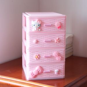 Christmas Gift Halloween Sanrio Kawaii Hello Kitty Ornaments Jewelry Box My Melody Anime Cartoon Fashion Exquisite Large Capacity Accessories Storage Box