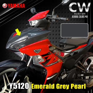 [ Yamaha Y16ZR ABS Fiery Red Y5124 ] Crystal 2K Paint CW Aikka DIY Aerosol Cat Spray Motor Merah