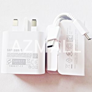 (9V/2.77A) 25W ORIGINAL Genuine EP-TA800 Super Fast Charging Adapter USB-C PD Cable Set Samsung Galaxy Note20 Ultra 5G Note10 lite Z Fold4 Fold3 Fold2 Flip4 S22 S21 FE S20+ S20 S10 A33 A53 A73 5G A52s A52 A70 A71 A72 A80 A90 M33 M51 M52 [Import ORI]