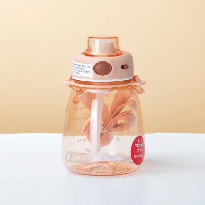 [SO] DODGE TRITAN BPA FREE Children Kids Water Bottle Leak Proof Impact Resistance with Straw Handle Strap (700ML)
