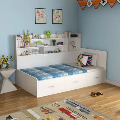 Giường Ngủ Hiện Đại Có Phản Lật Kệ Trang trí và Ngăn Kéo Giường Ngủ Đa Năng Kèm Ngăn Kéo và Kệ Trang Trí