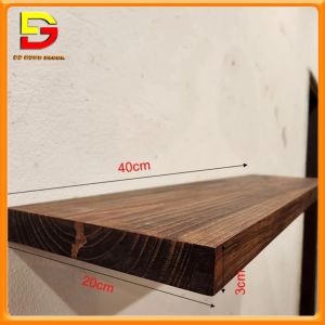 Kệ Gỗ Gắn Tường Bằng Vít Âm Trang Trí Nhà Cửa Kệ Gỗ Thông Nguyên Khối Chắc Chắn DG-607