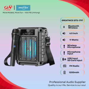 Speaker GTS-1797 Greatnice Portable Wireless Speaker with Wireless Microphone