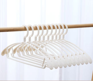 Wide Shoulder Seamless Drying Hanger / Rack Plastic Anti-Slip Multifunctional Household Clothes Support/Fireheart