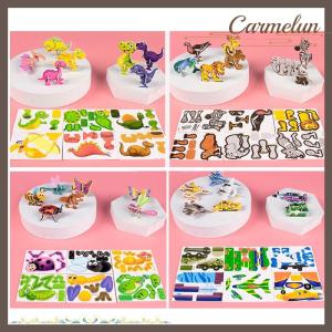 [Carmelun] 50pcs bag 3D Animals Foam Puzzle Educational Toys For Kids Birthday Party Favor Guest Gift Classroom Rewards Goodie Fillers
