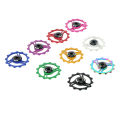 HASSNS Mountain bike road bike 11T 13T aluminum Jockey Wheel Rear Derailleur Pulley metal bearing guide pulley bearing for 7/8/9/10/11S. 